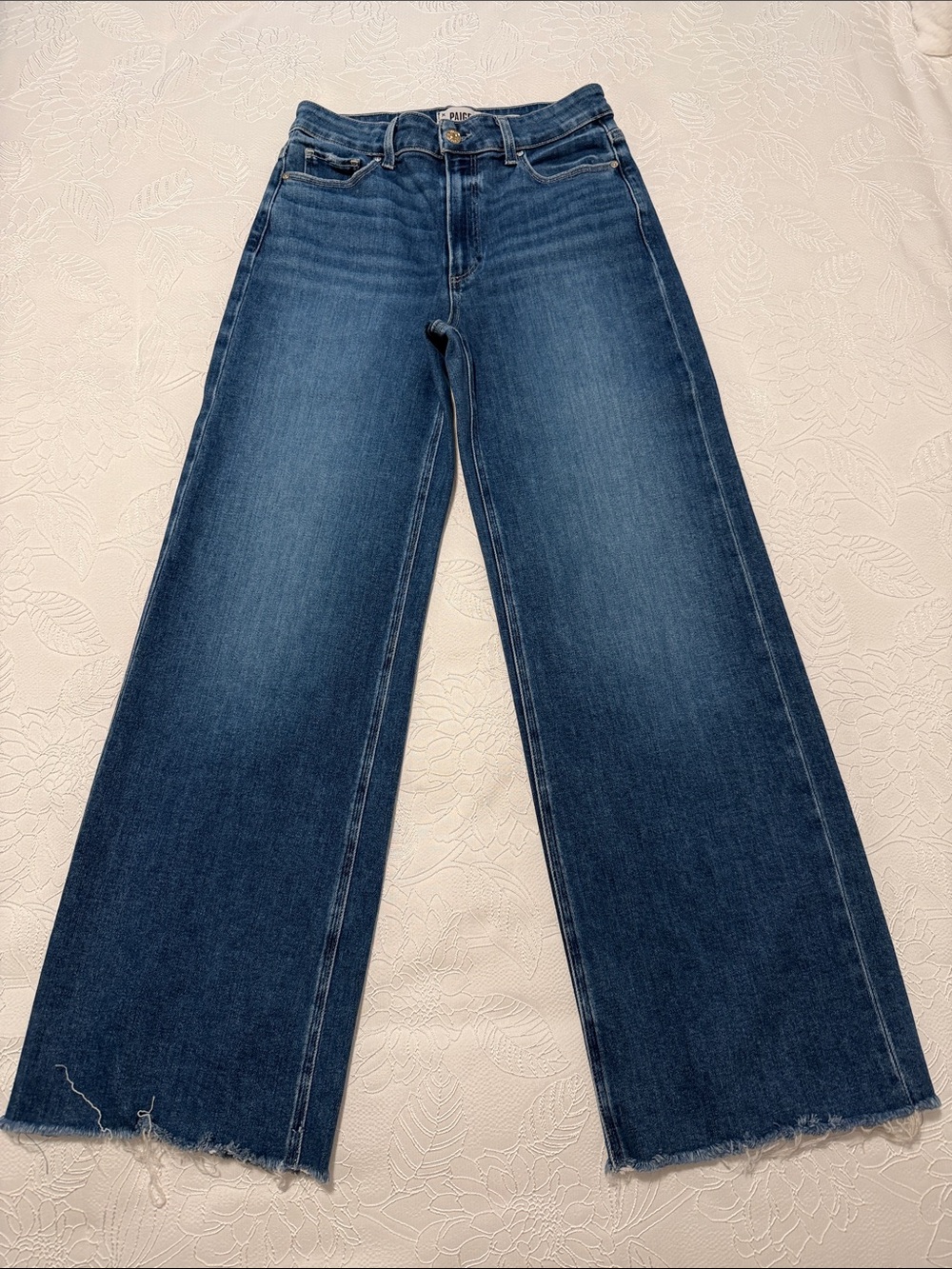 Paige Wide Leg Dark Blue Women’s Jeans -